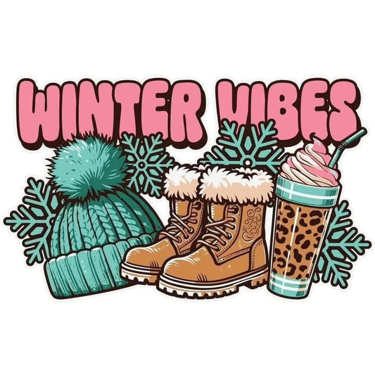 Winter Vibes 2x2 Magnet