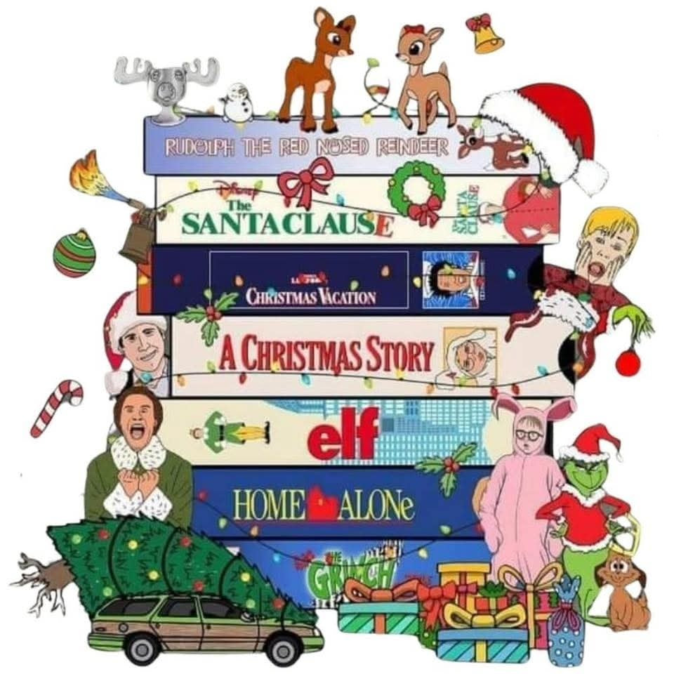 2x2 Premade Christmas Movie Based Magnets