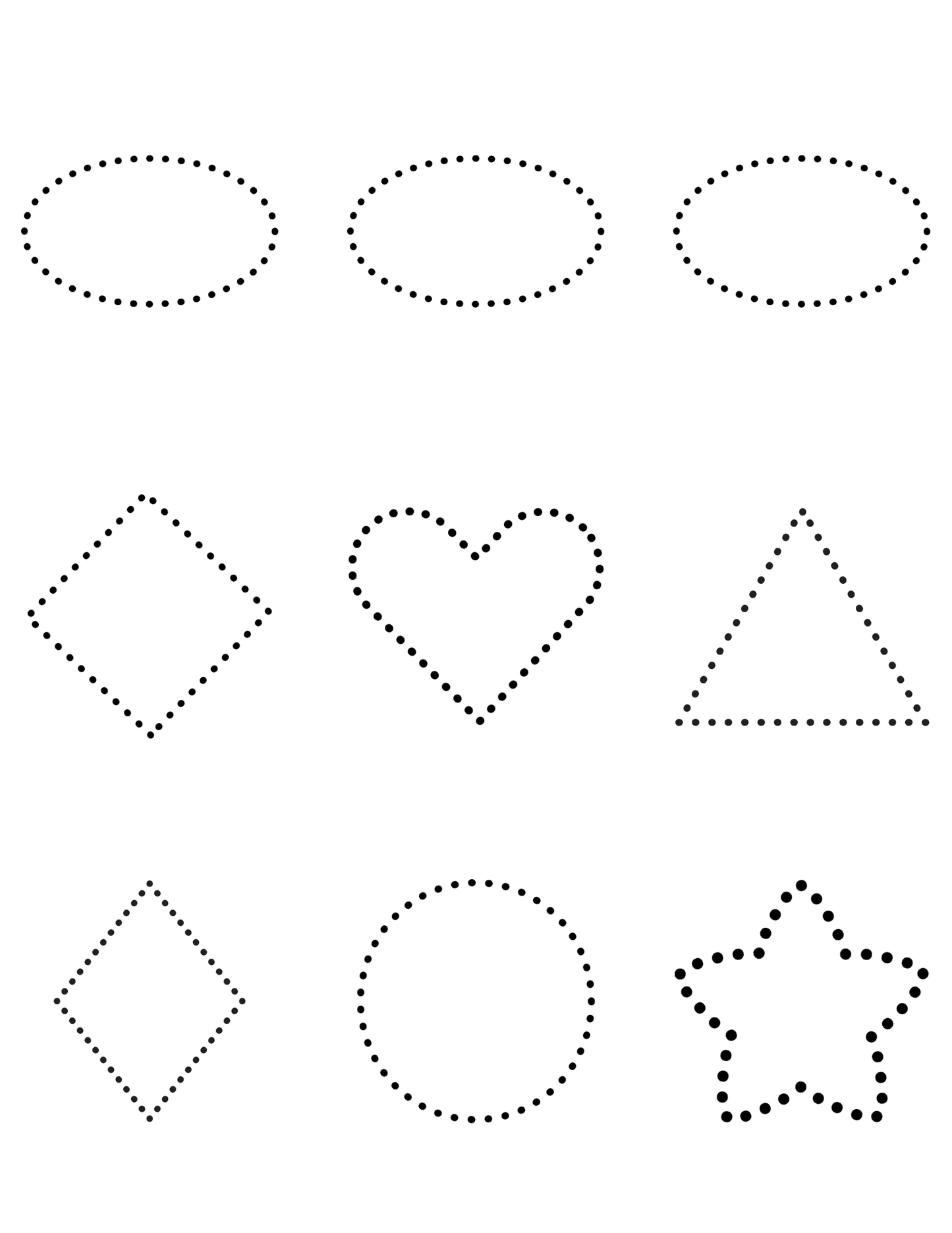 Dry Erase Shape Tracing Magnets