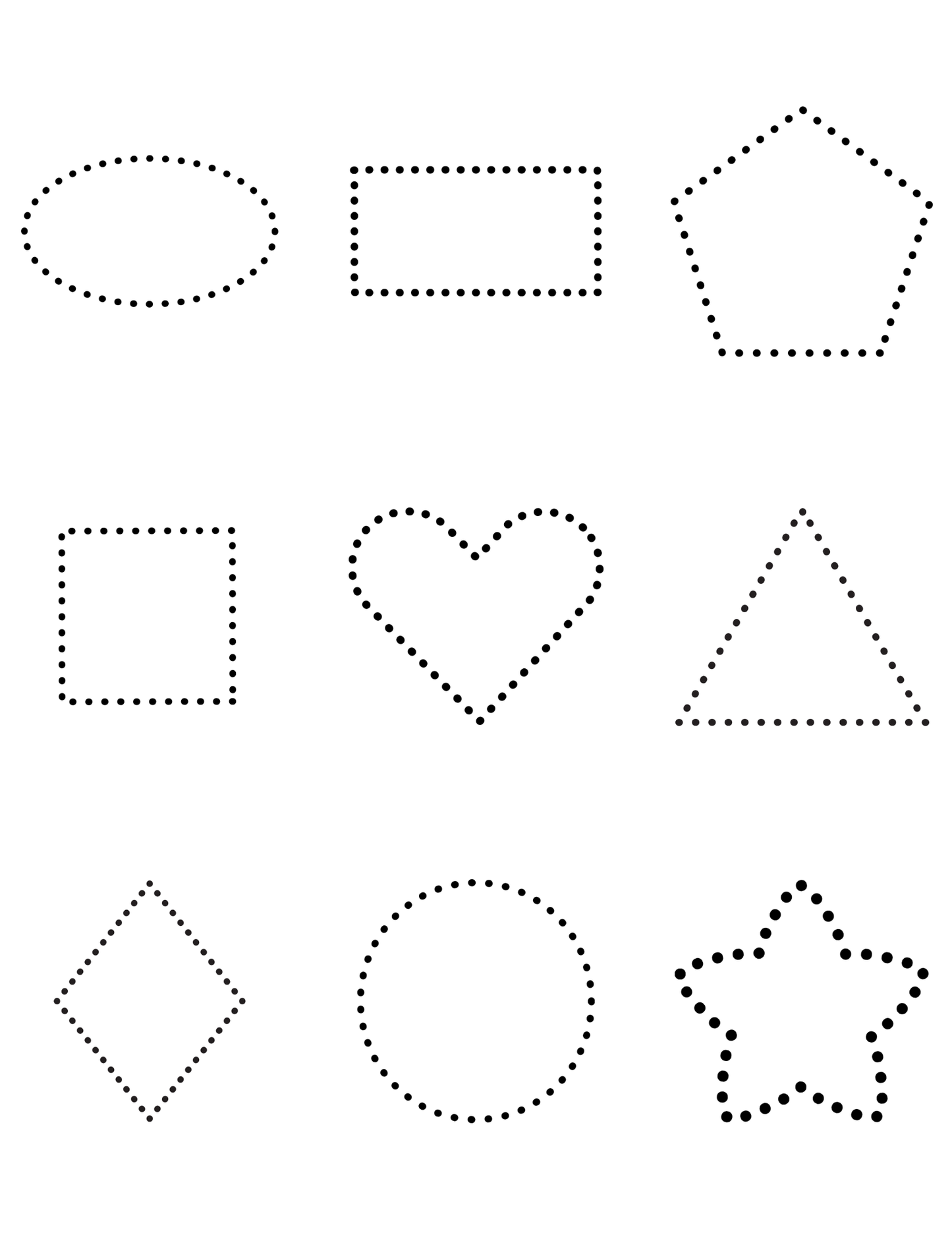 Dry Erase Shape Tracing Magnets