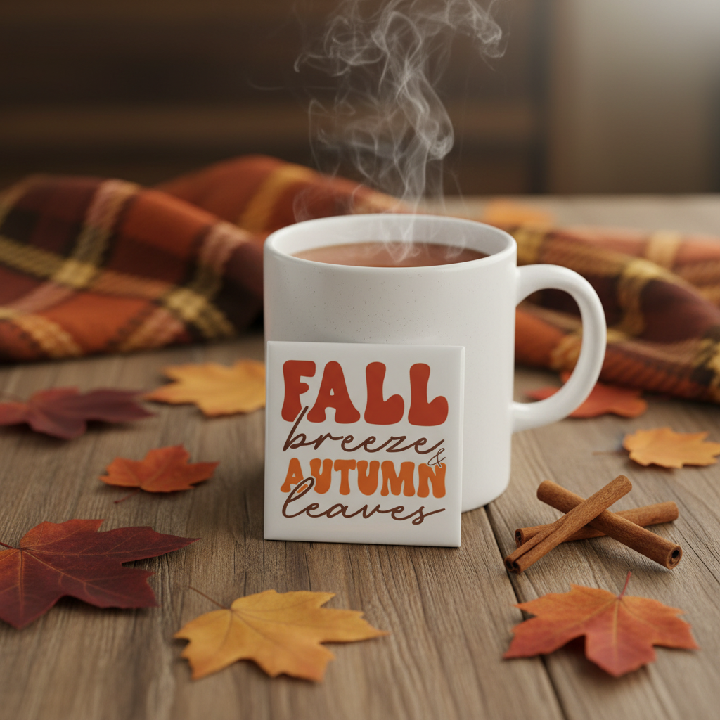 Fall Breeze and Autumn Leaves 2x2 Magnet - Apple Cider Cozy Lifestyle