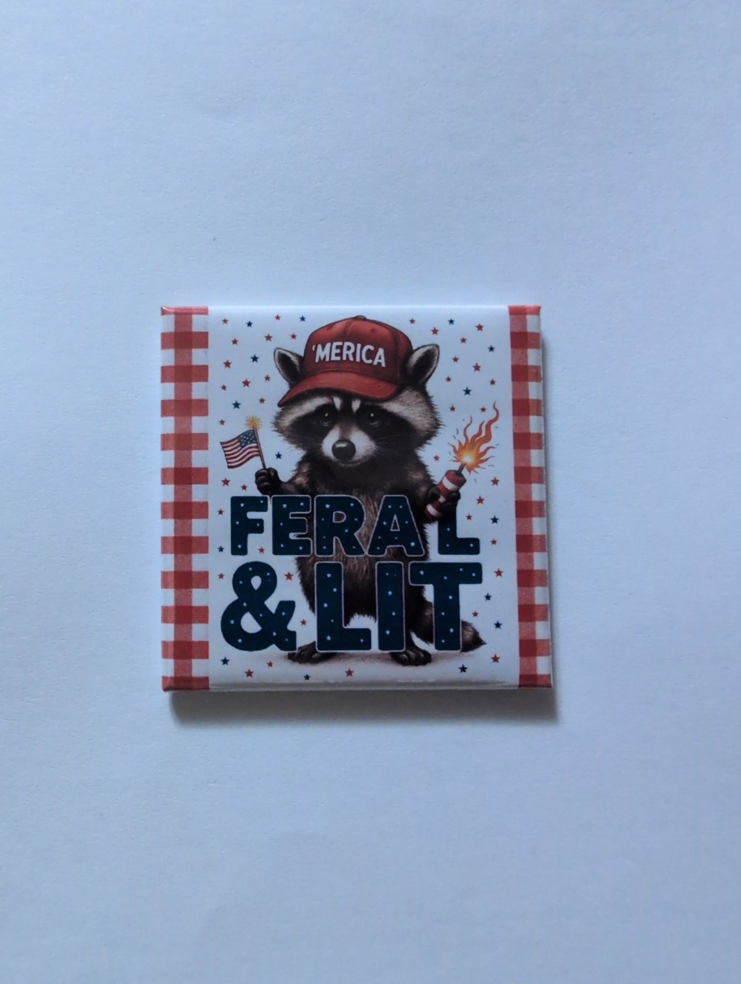 Feral & Lit 2x2 Magnet