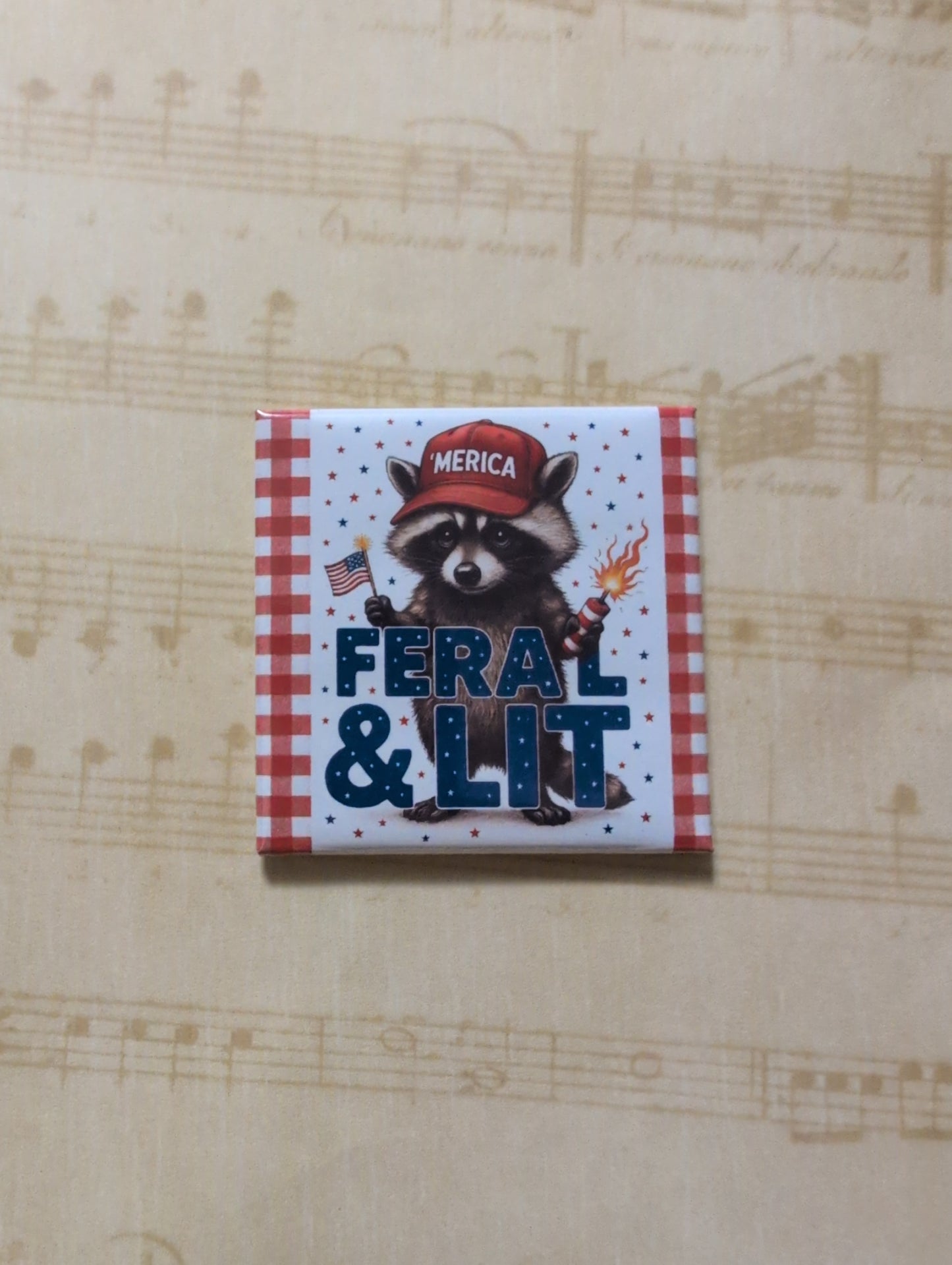 Feral & Lit 2x2 Magnet