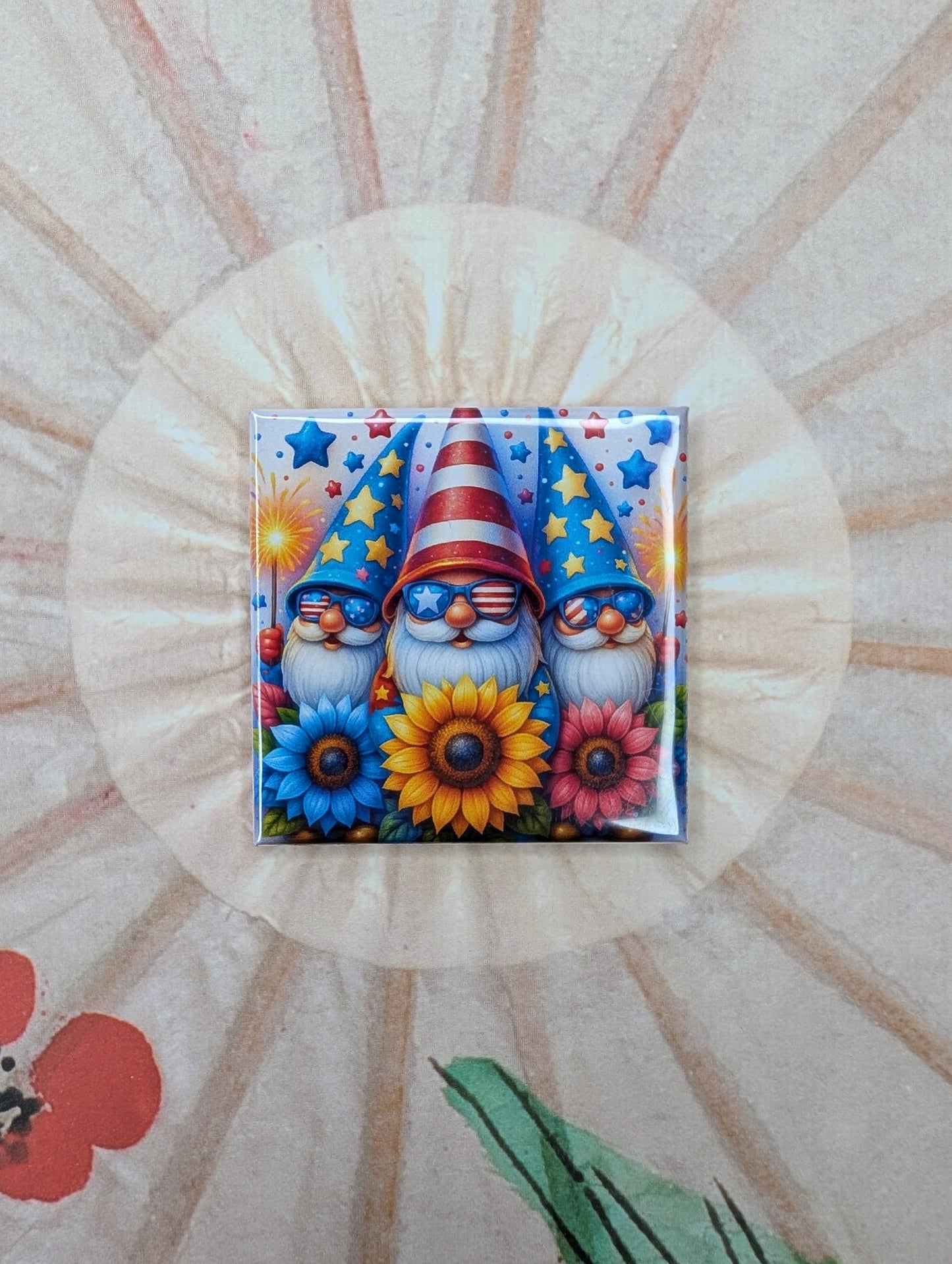 Patriotic Gnomes Magnet