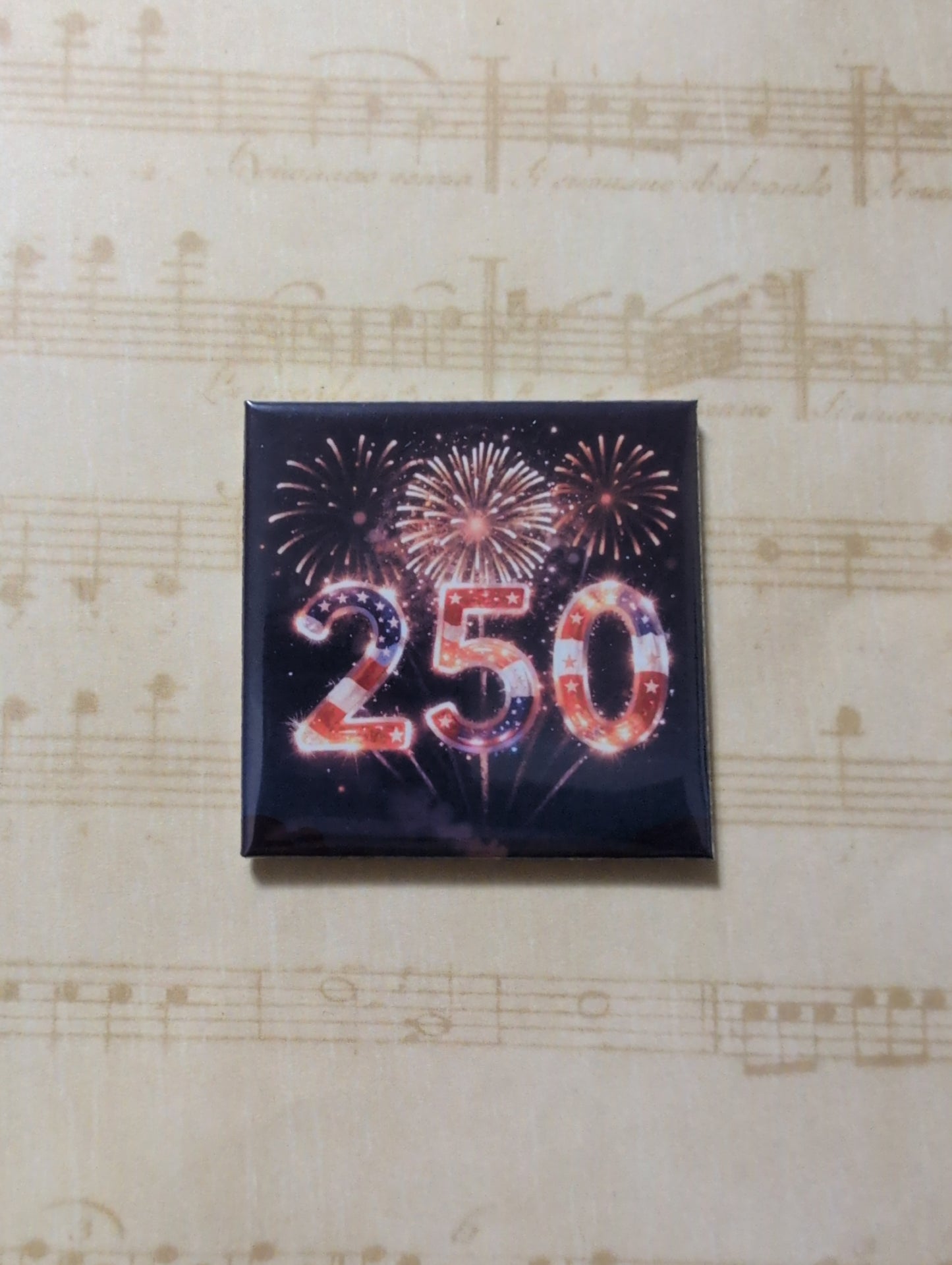 250 Fireworks 2x2 Magnet