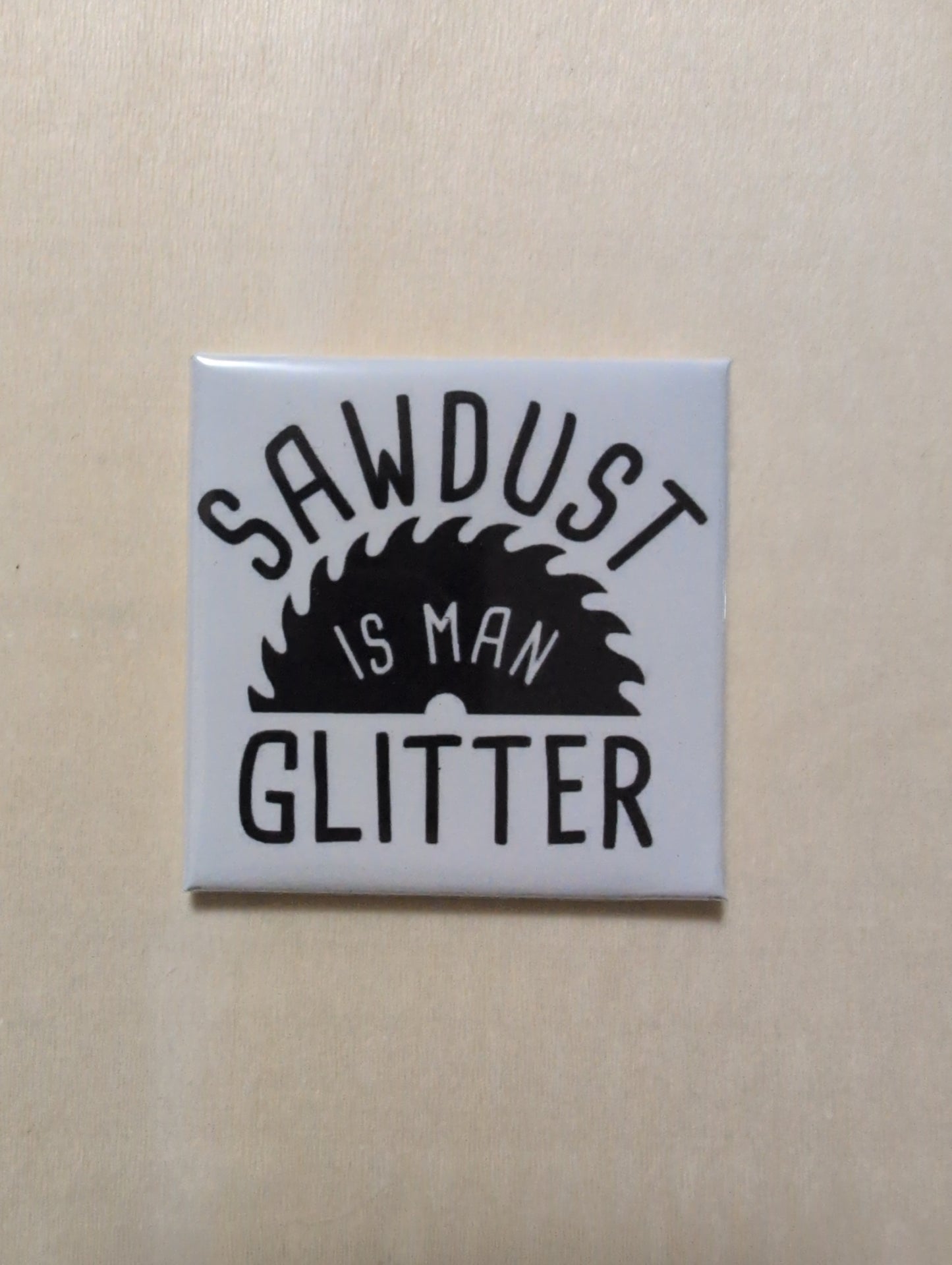 Man Glitter 2x2 Magnet