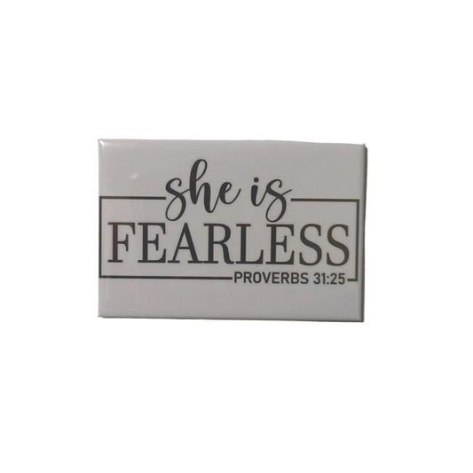 She is Fearless 2x2 Magnet