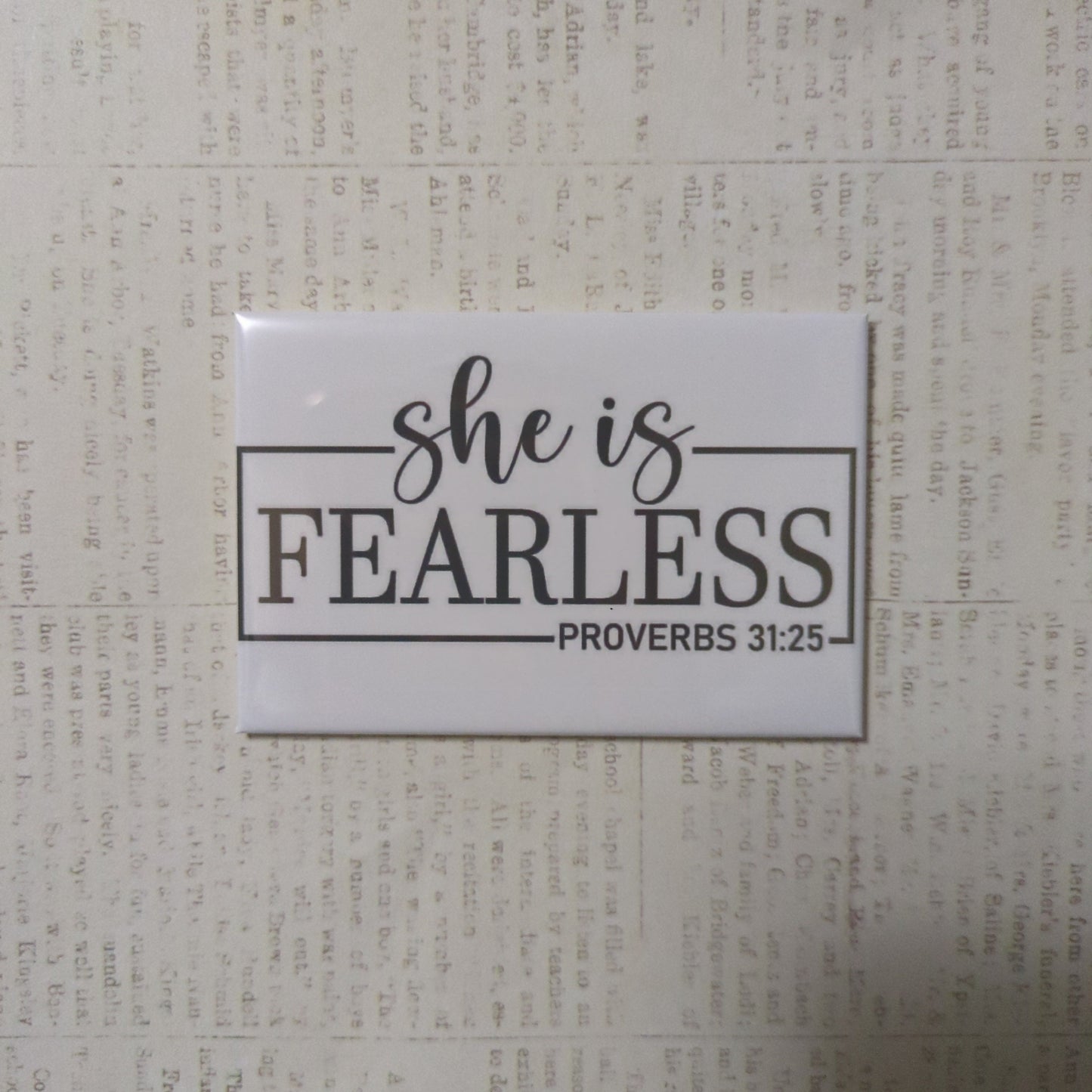 She is Fearless 2x2 Magnet
