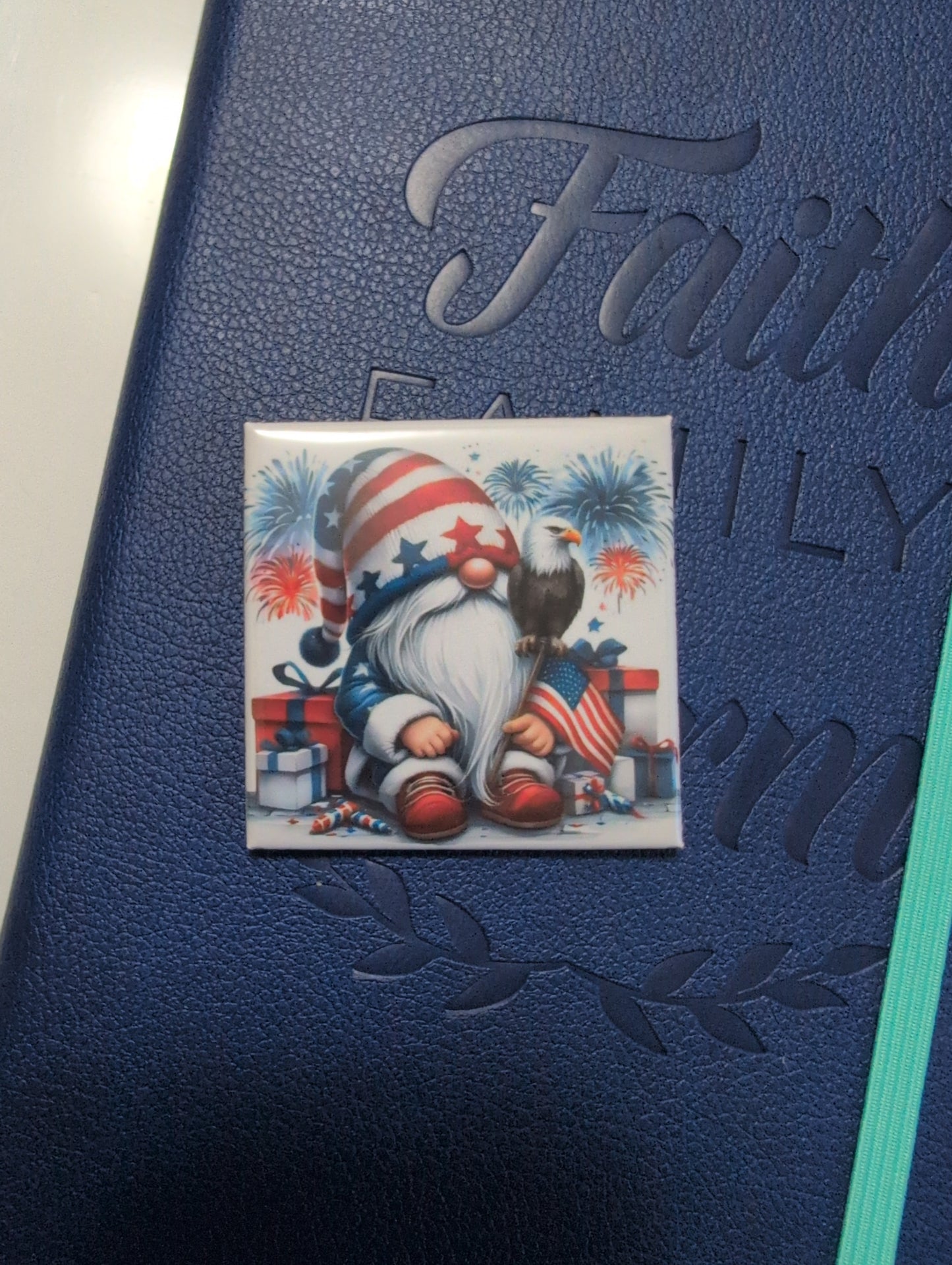 Patriotic Gnome with an Eagle