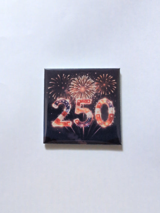 250 Fireworks 2x2 Magnet