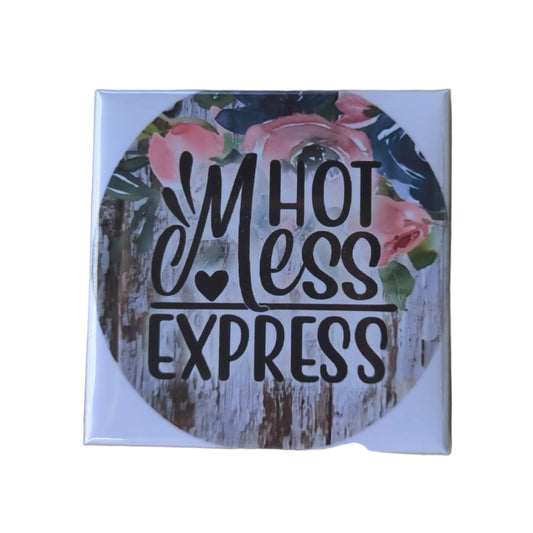 Hot Mess Express (Color) 2x2 Magnet