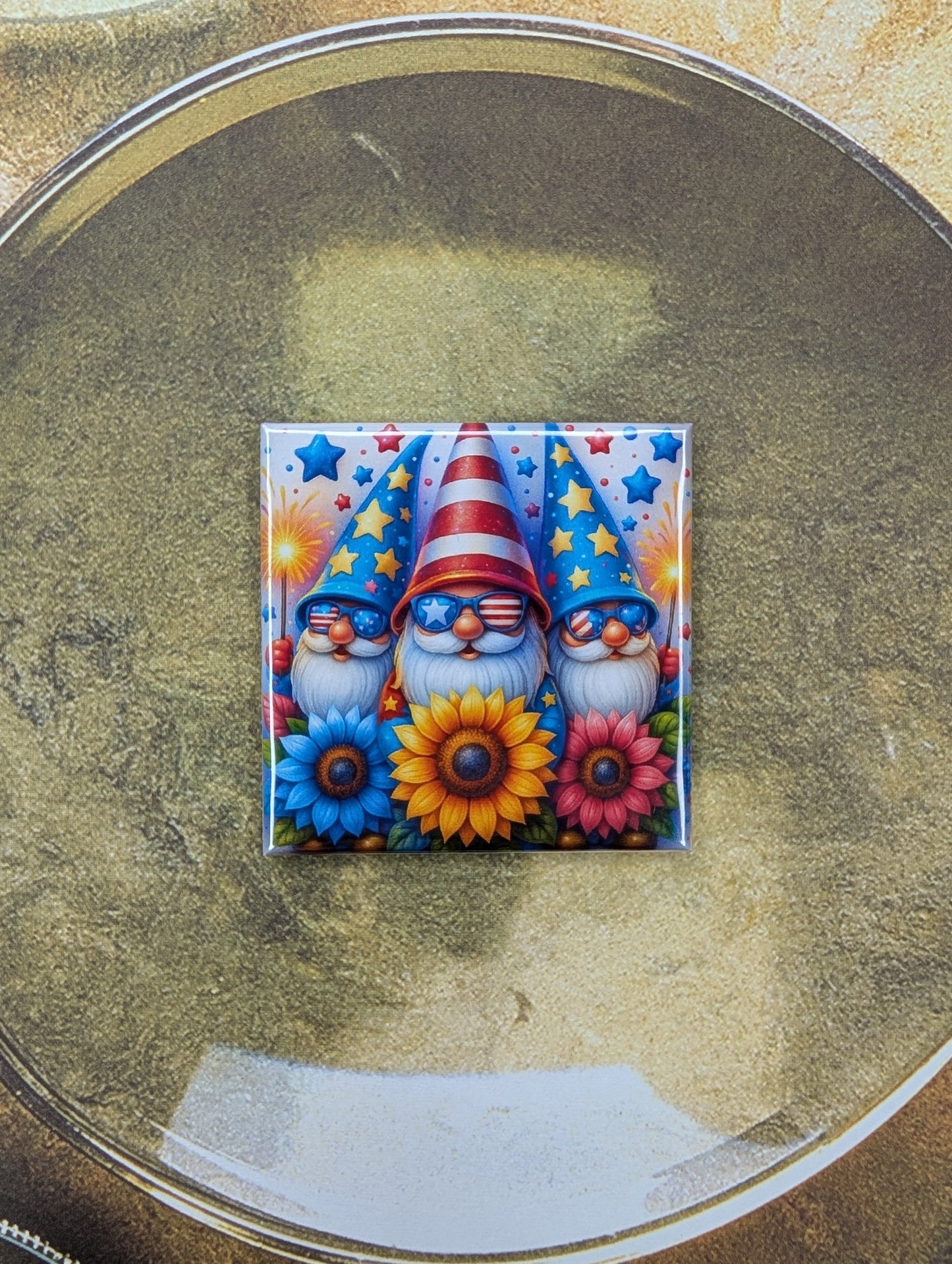 Patriotic Gnomes Magnet