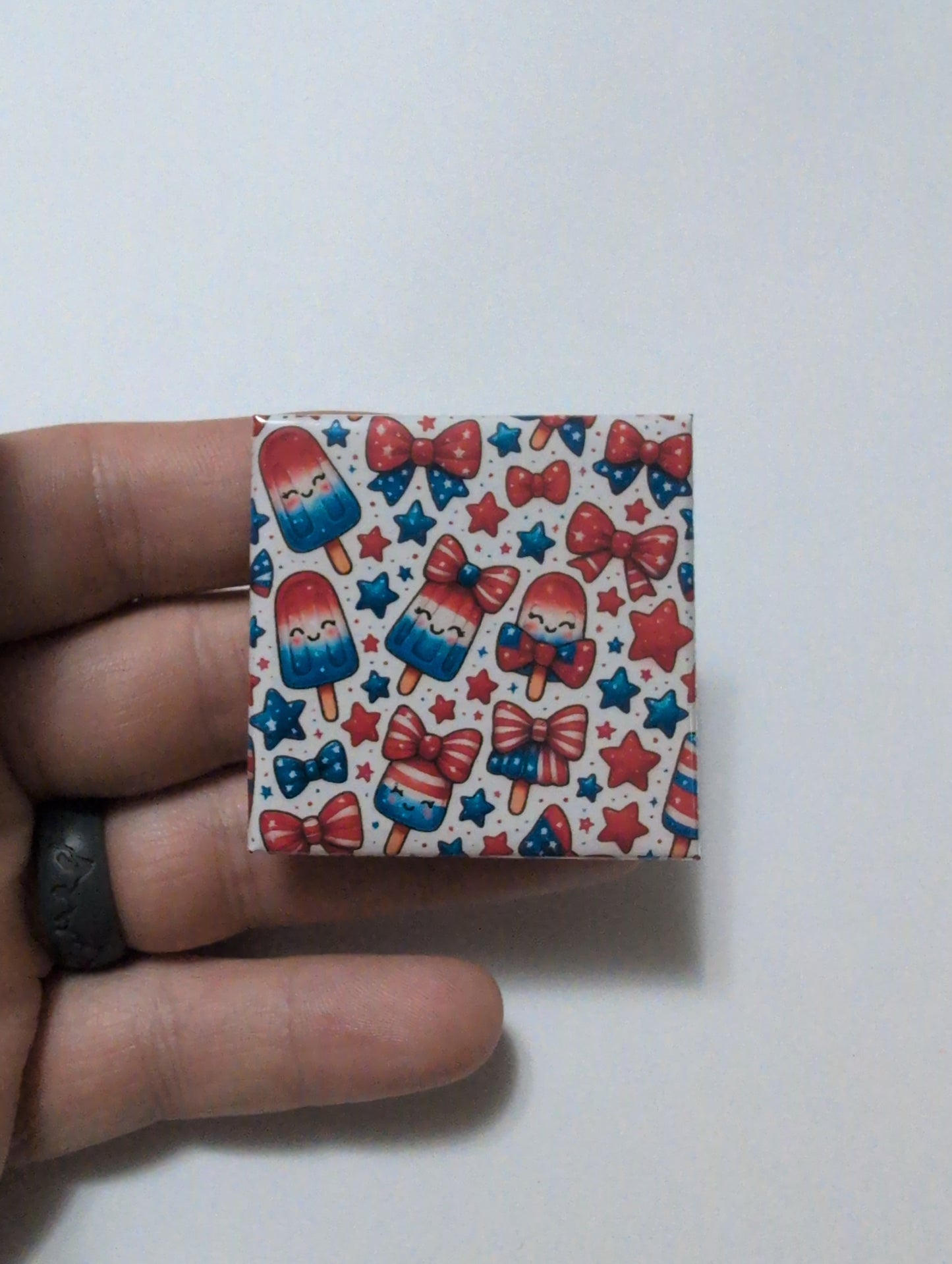 Independence Day Popsicles 2x2 Magnet