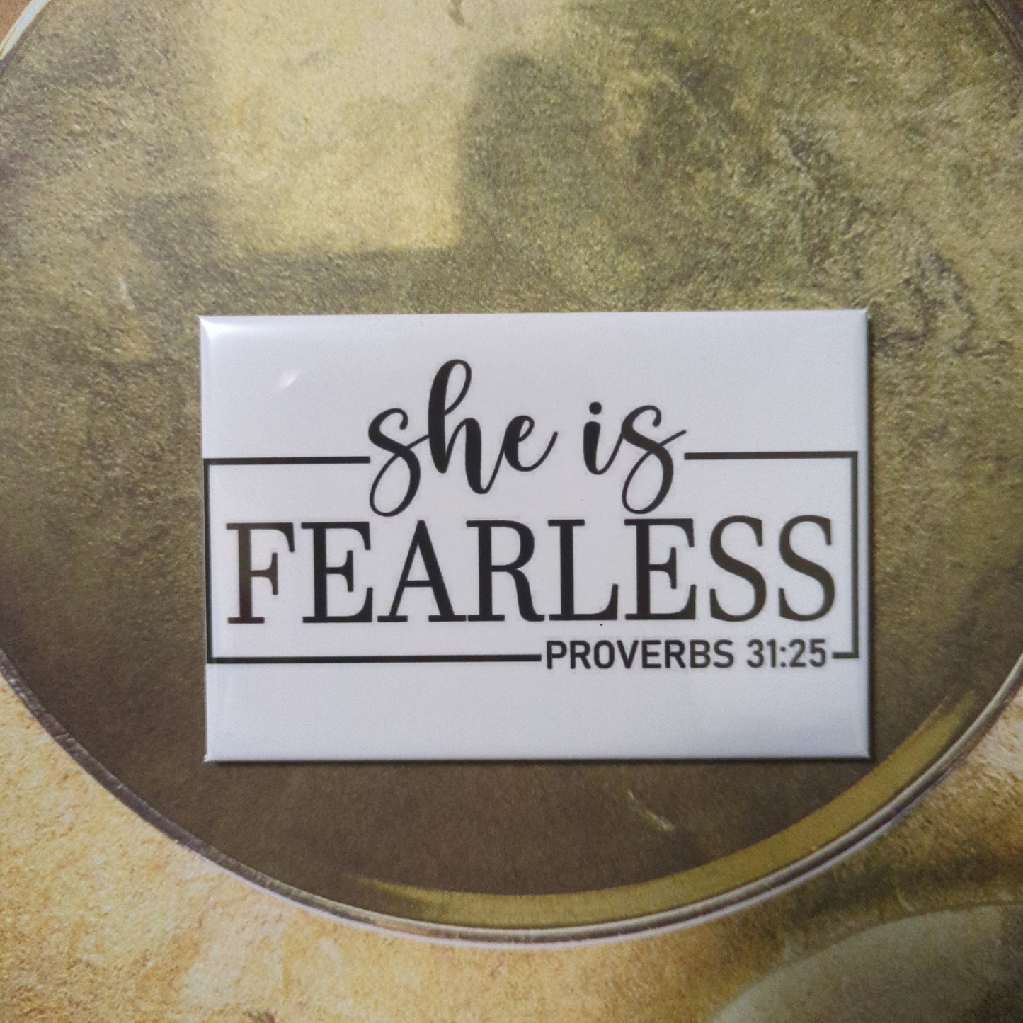 She is Fearless 2x2 Magnet