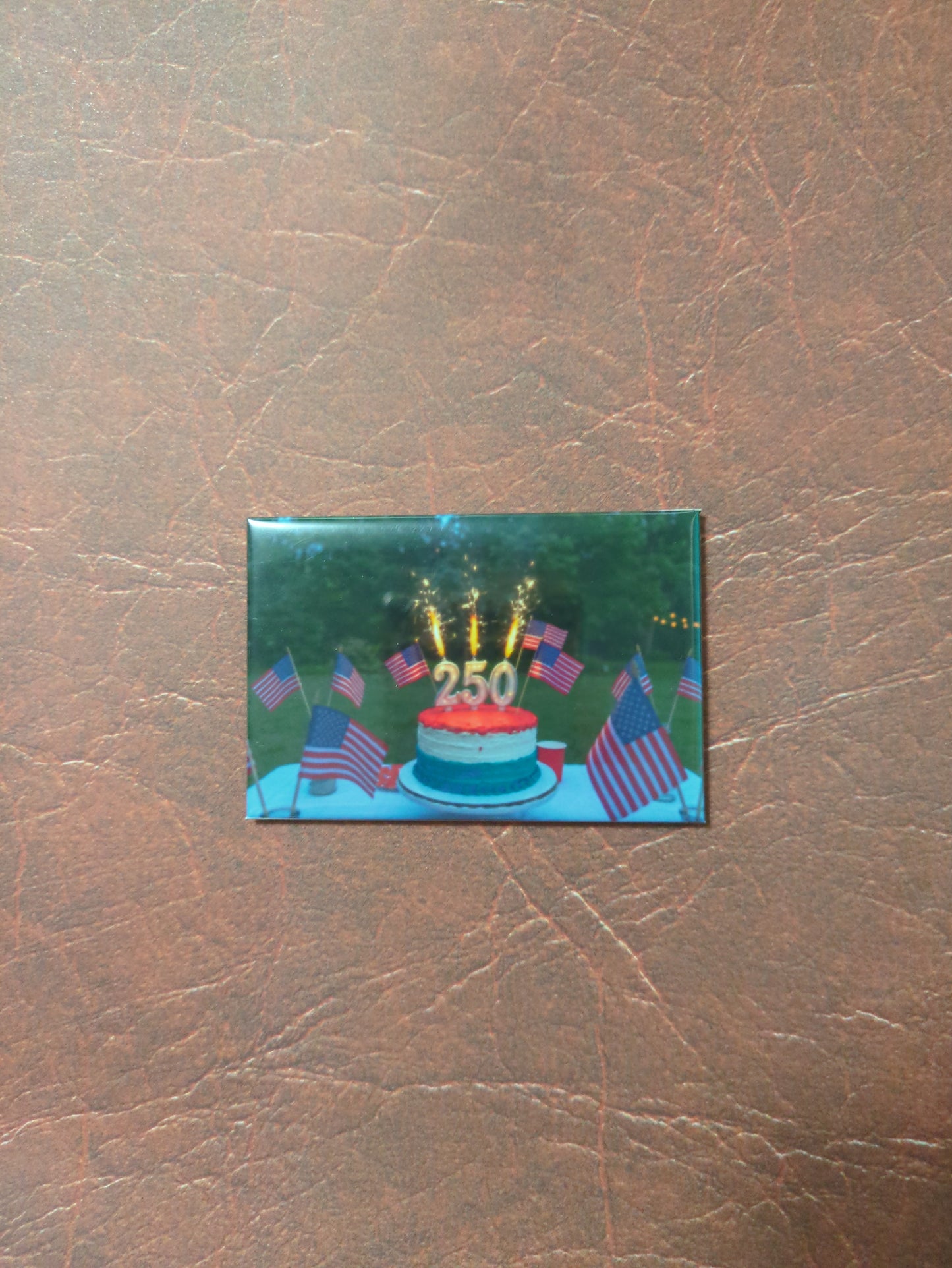 America's 250th Birthday Cake 2x3 Magnet