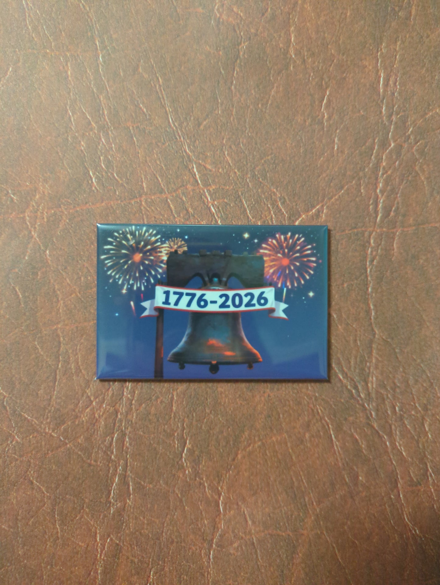 Liberty Bell 250th Anniversary 1776-2026 Fireworks 2x3 Magnet
