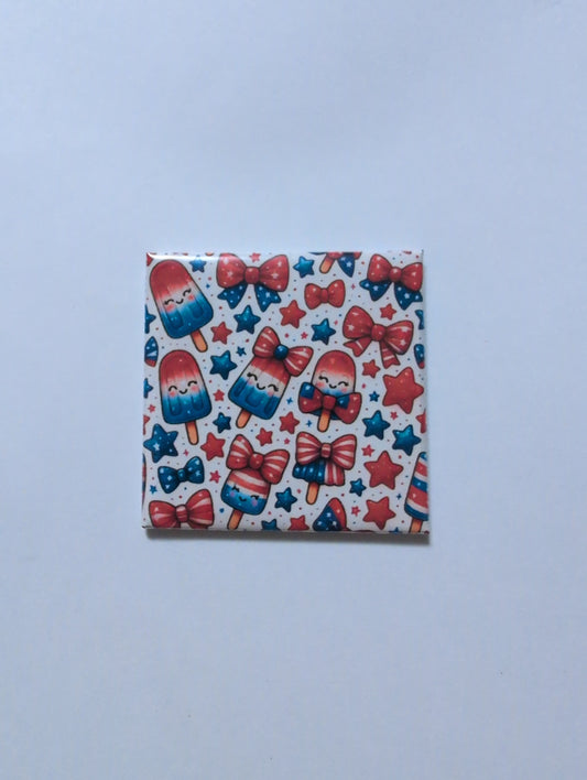 Independence Day Popsicles 2x2 Magnet