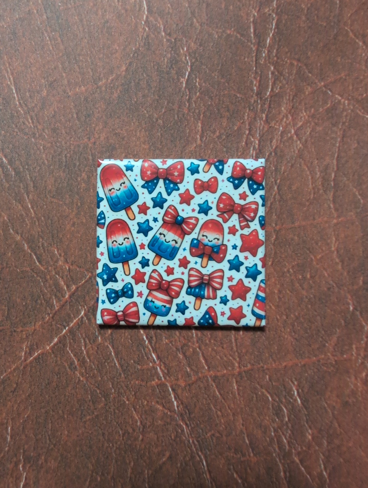 Independence Day Popsicles 2x2 Magnet