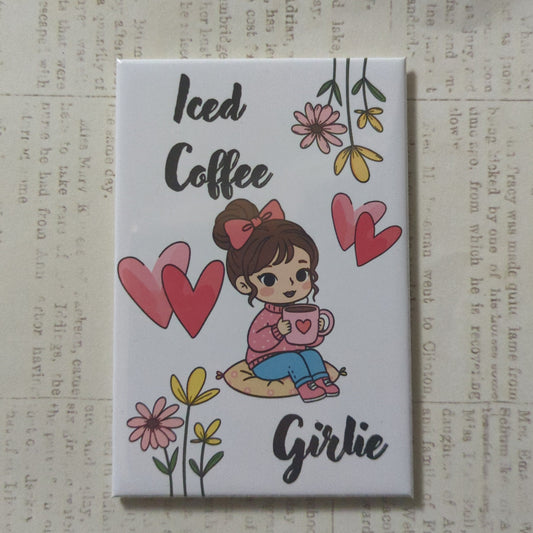 Iced Coffee Girlie – 2x3 Magnet