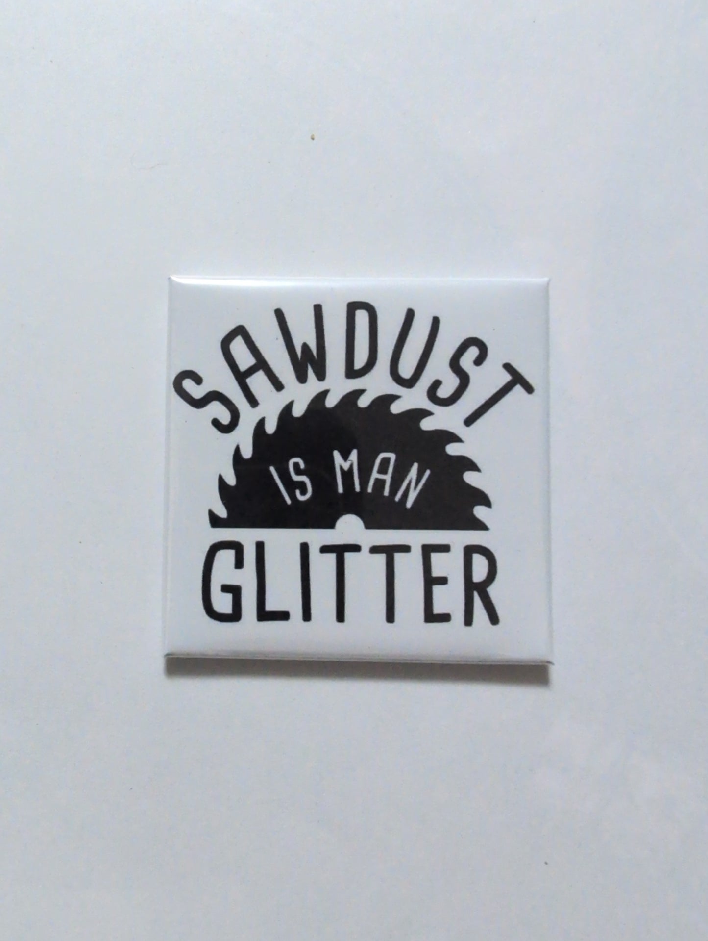 Man Glitter 2x2 Magnet