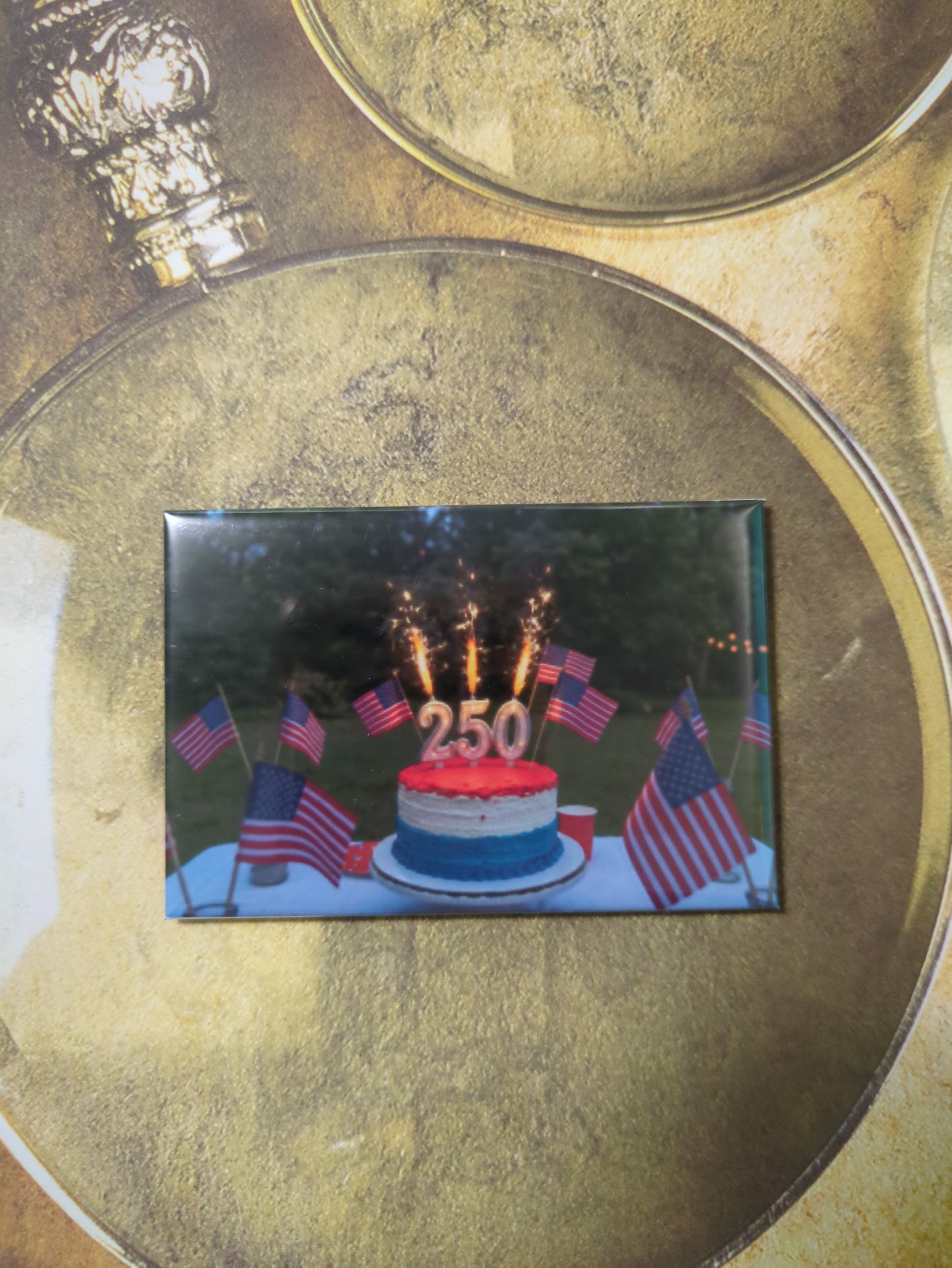 America's 250th Birthday Cake 2x3 Magnet