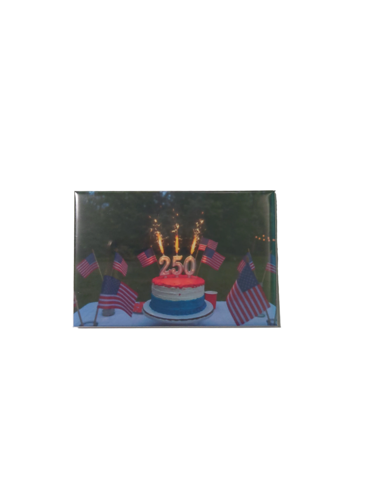 America's 250th Birthday Cake 2x3 Magnet