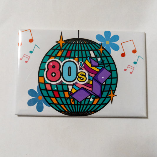 80s Disco Floral 2x3 Magnet