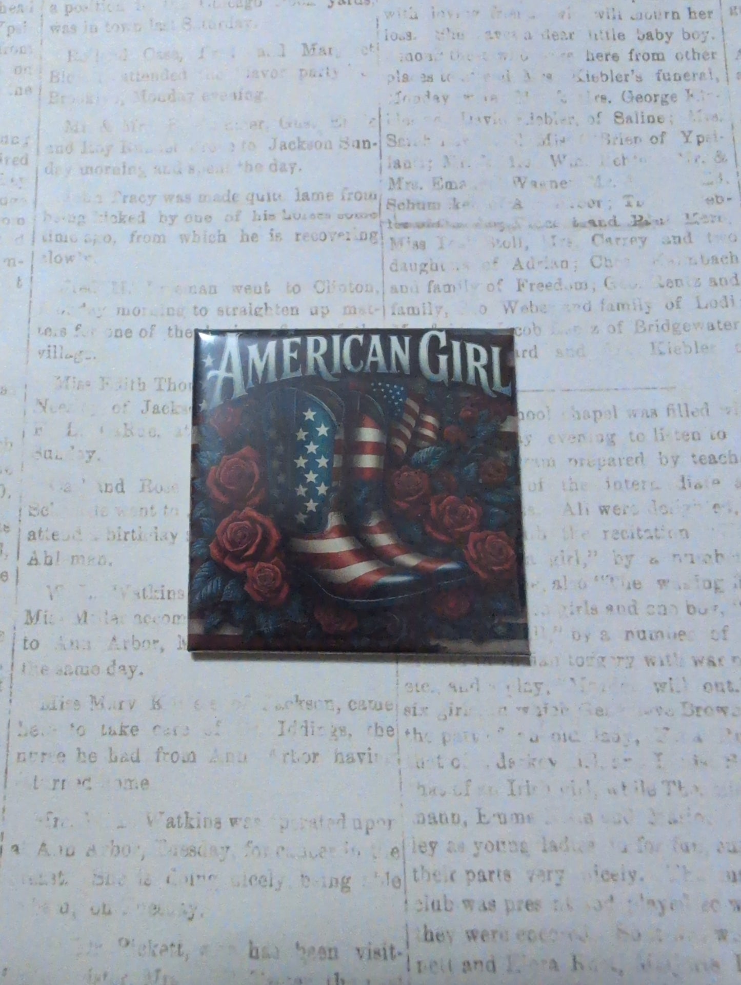 American Girl 2x2 Magnet